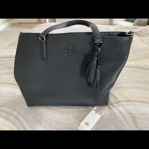 Tory Burch Thea Zip Leather Tote
